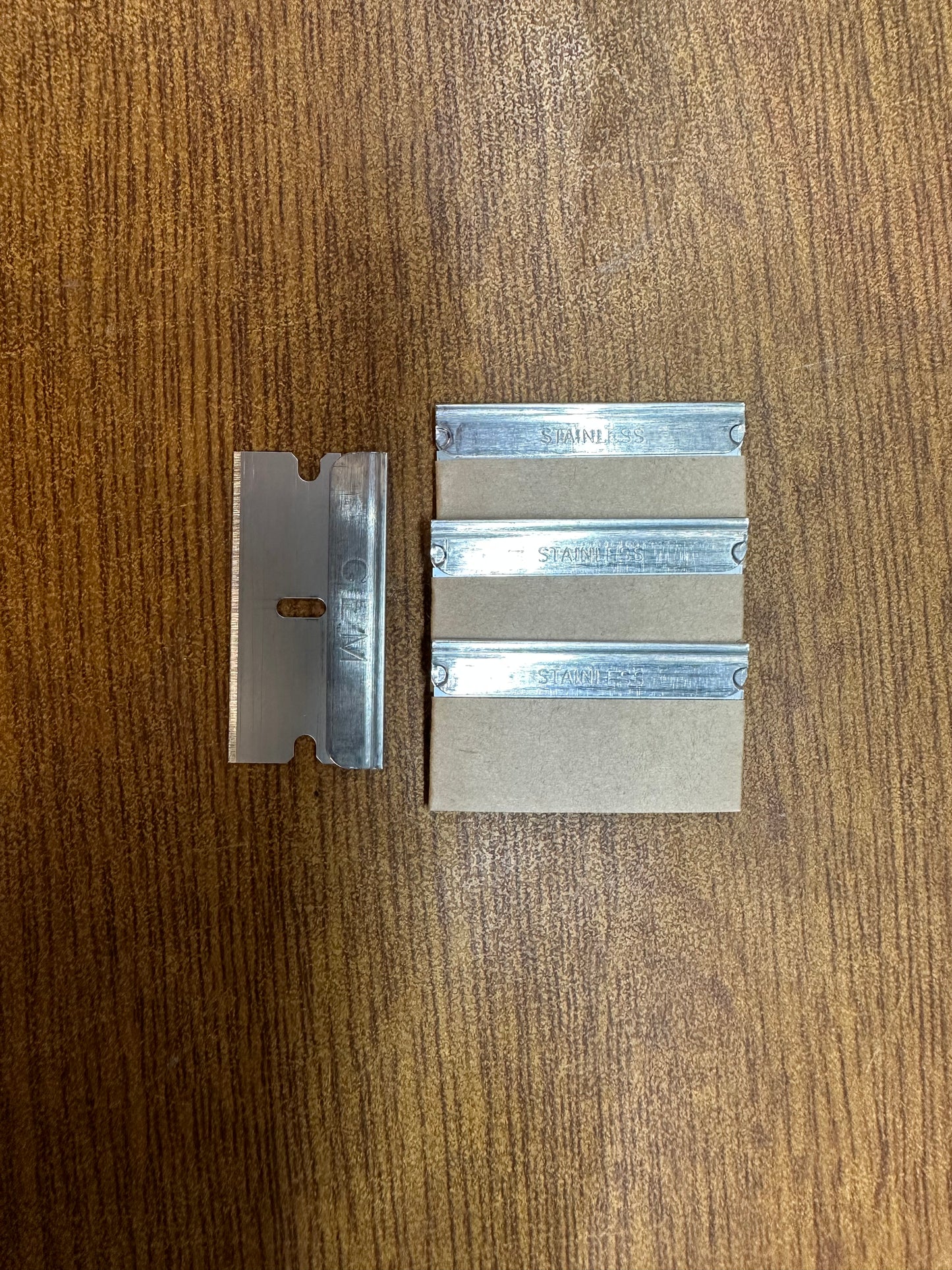 4 pack of 1 Inch Single Edge Blades